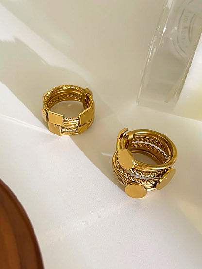 خاتم دائري غير قابل للصدأ لامع , ضد للماء