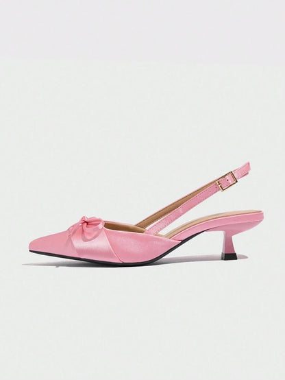 صندل كعب عالي ساتان