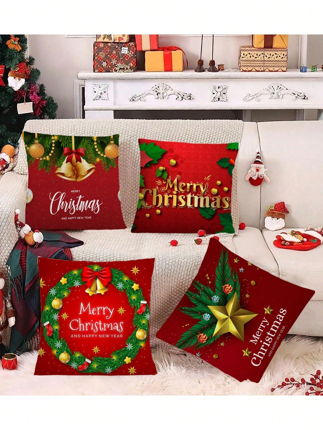 اغطية وسائد كريسماس