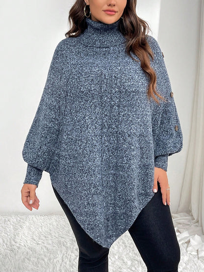 البلوزة البيضاوية الفضفاضة السترة الضارب الطويلة الأكمام