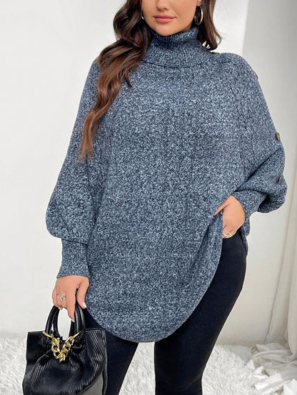 البلوزة البيضاوية الفضفاضة السترة الضارب الطويلة الأكمام