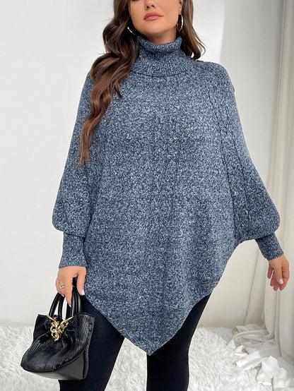 البلوزة البيضاوية الفضفاضة السترة الضارب الطويلة الأكمام