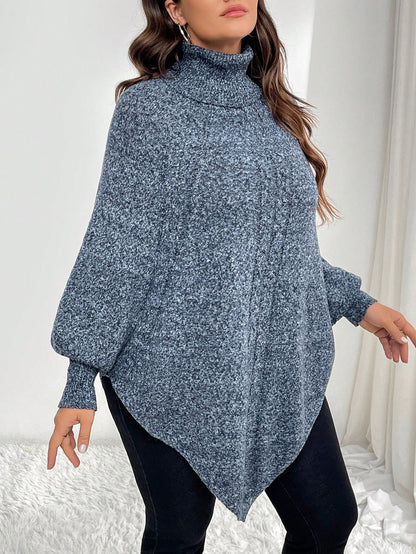 البلوزة البيضاوية الفضفاضة السترة الضارب الطويلة الأكمام