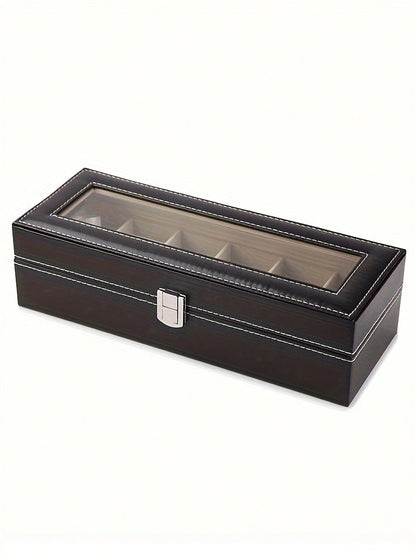 صندوق ساعة من جلد البولي