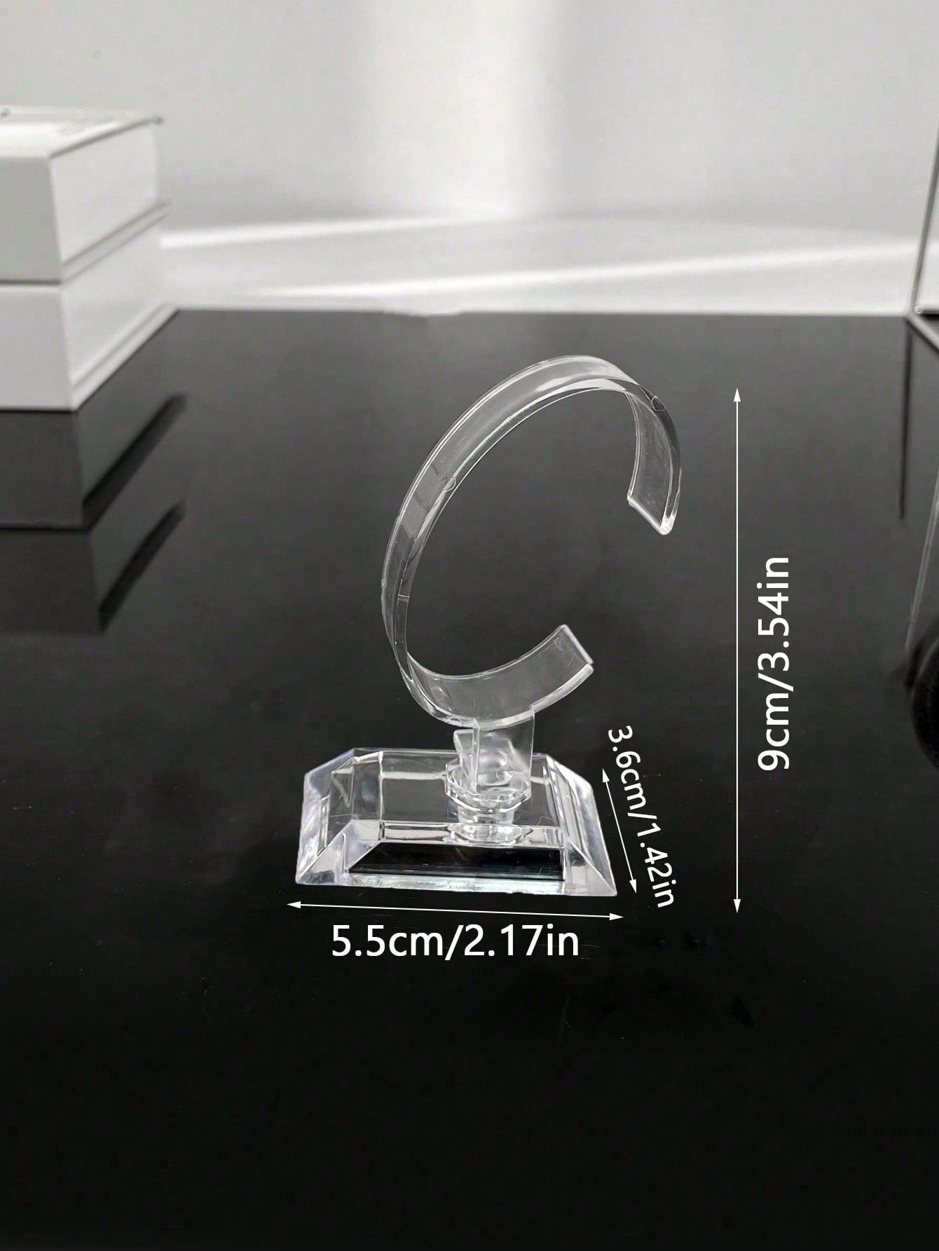 صندوق ساعة من جلد البولي