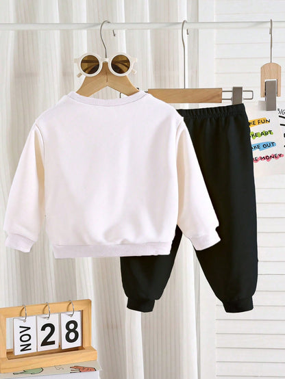 طقم قميص ثقيل مضفر لطفلة، كاجوال ودافئ