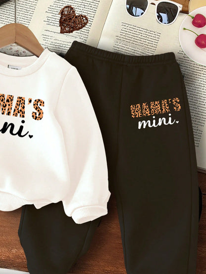 طقم قميص ثقيل مضفر لطفلة، كاجوال ودافئ