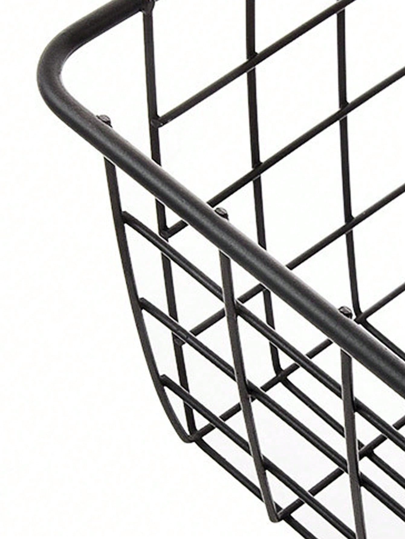 سلة تخزين بسيطة بأسلوب الحديد لتخزين الوجبات الخفيفة في المطبخ