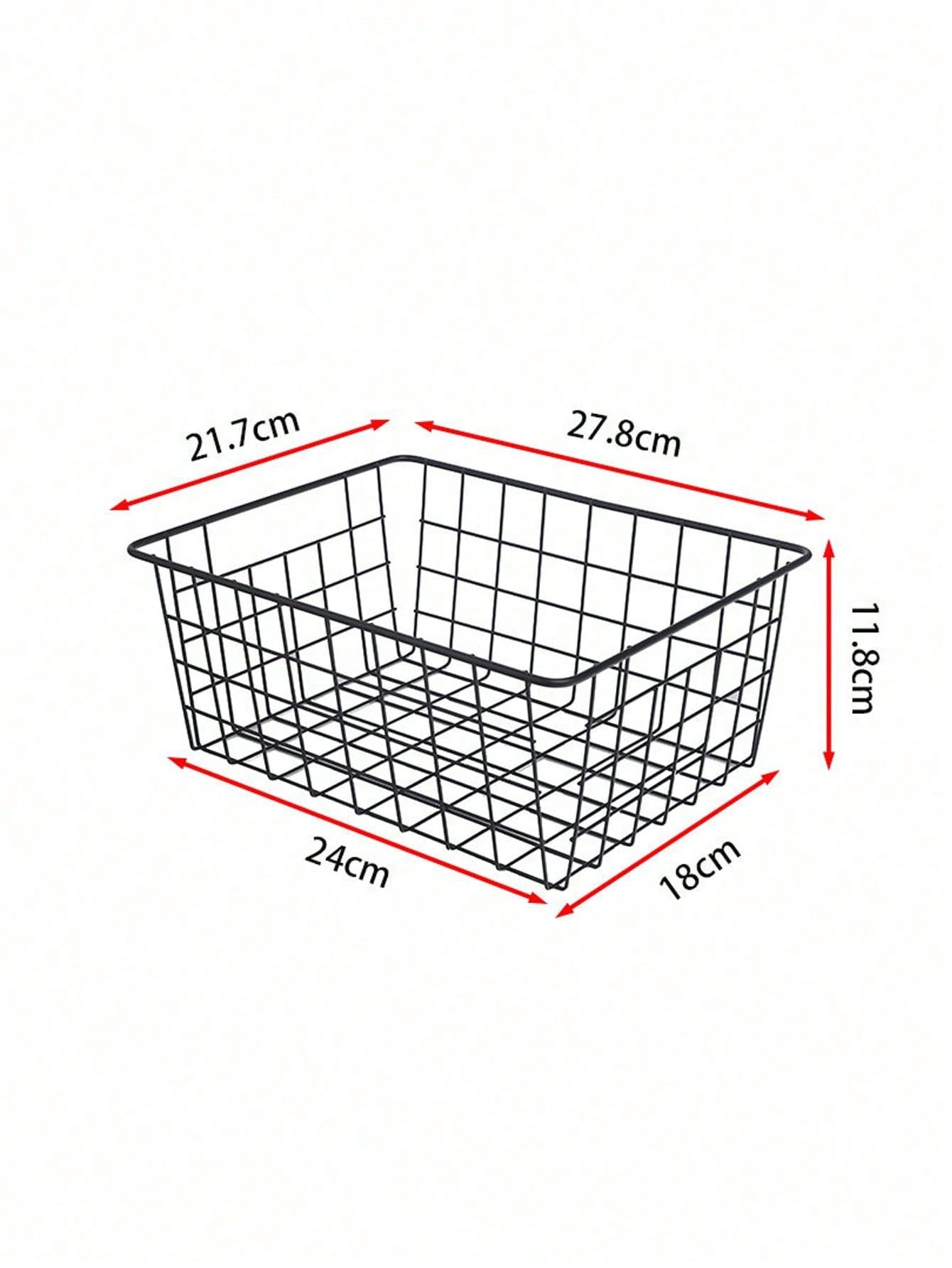 سلة تخزين بسيطة بأسلوب الحديد لتخزين الوجبات الخفيفة في المطبخ