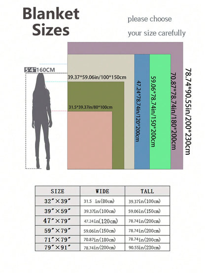 بطانية ناعمة وسميكة من الفليس بلون قهوة داكن ومحلب