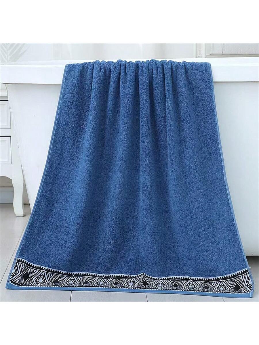 منشفة واحدة/منشفة حمام 1 واحد و2 قطع مجموعة (منشفة حمام   منشفة وجه) طراز معيني سميك