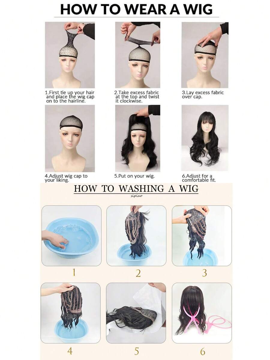 الباروكة الطويلة السوداء ذات اللمحات الخضراء للنساء