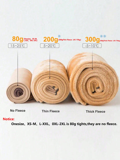 جوارب ضيقة 150 د موحدة اللون شفاف