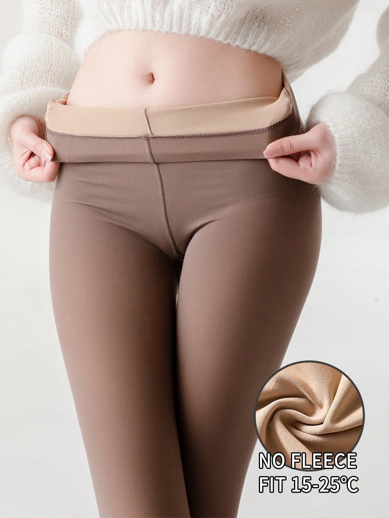 قطعة تايت سيدات شفاف بني قهوائي جذاب