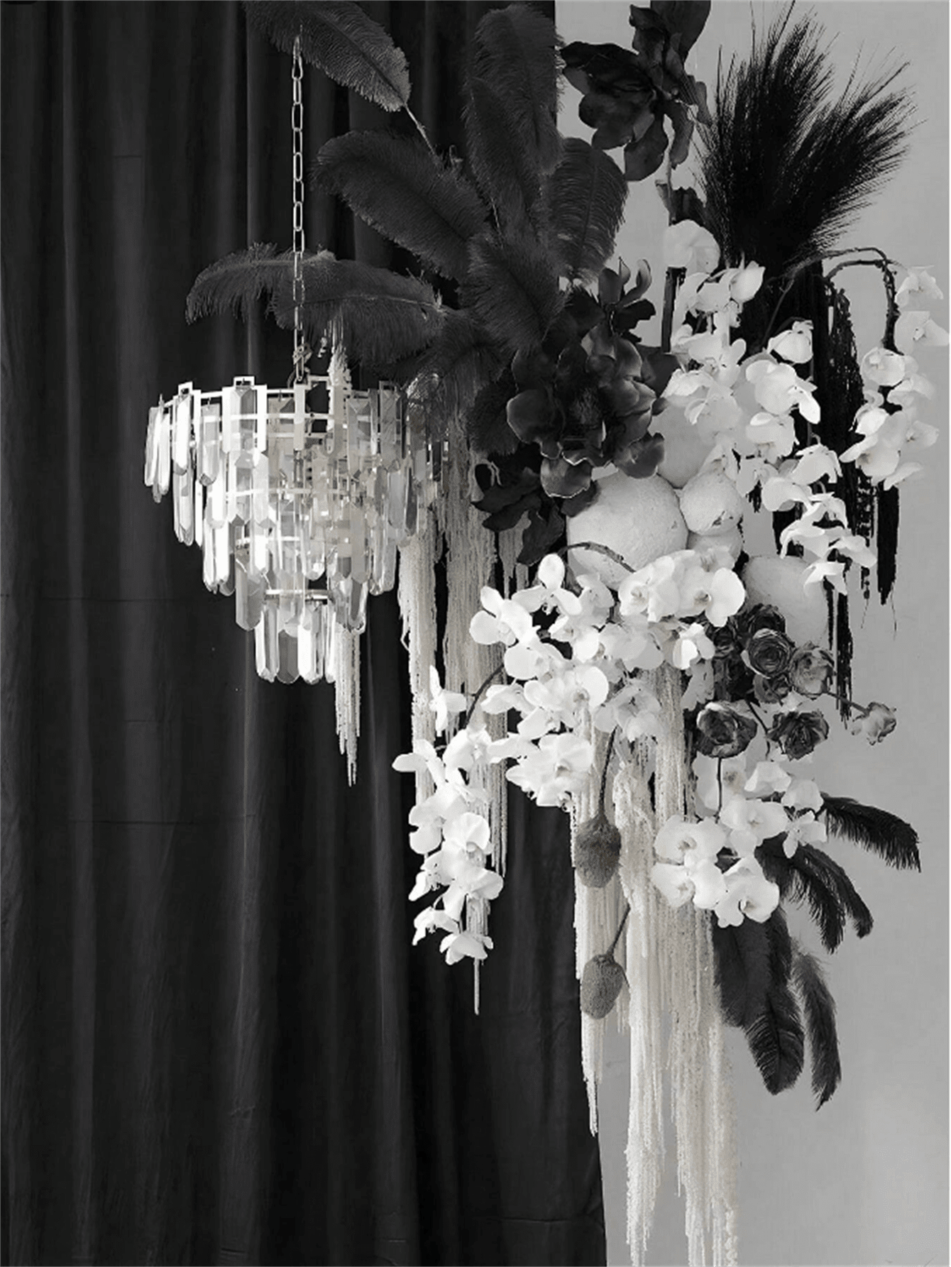 عشب القصب الاصطناعي ديكور بوهو فو بامباس العشب كبير طويل القامة