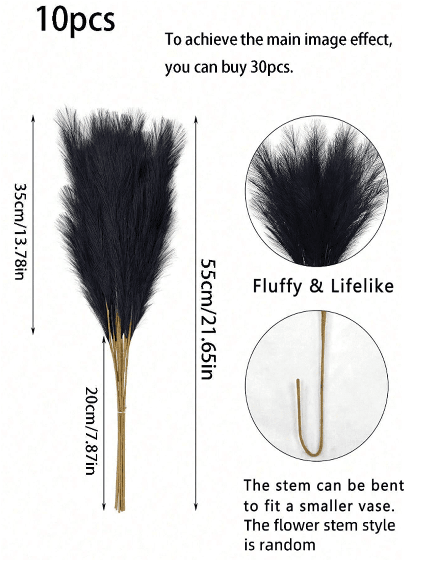 عشب القصب الاصطناعي ديكور بوهو فو بامباس العشب كبير طويل القامة