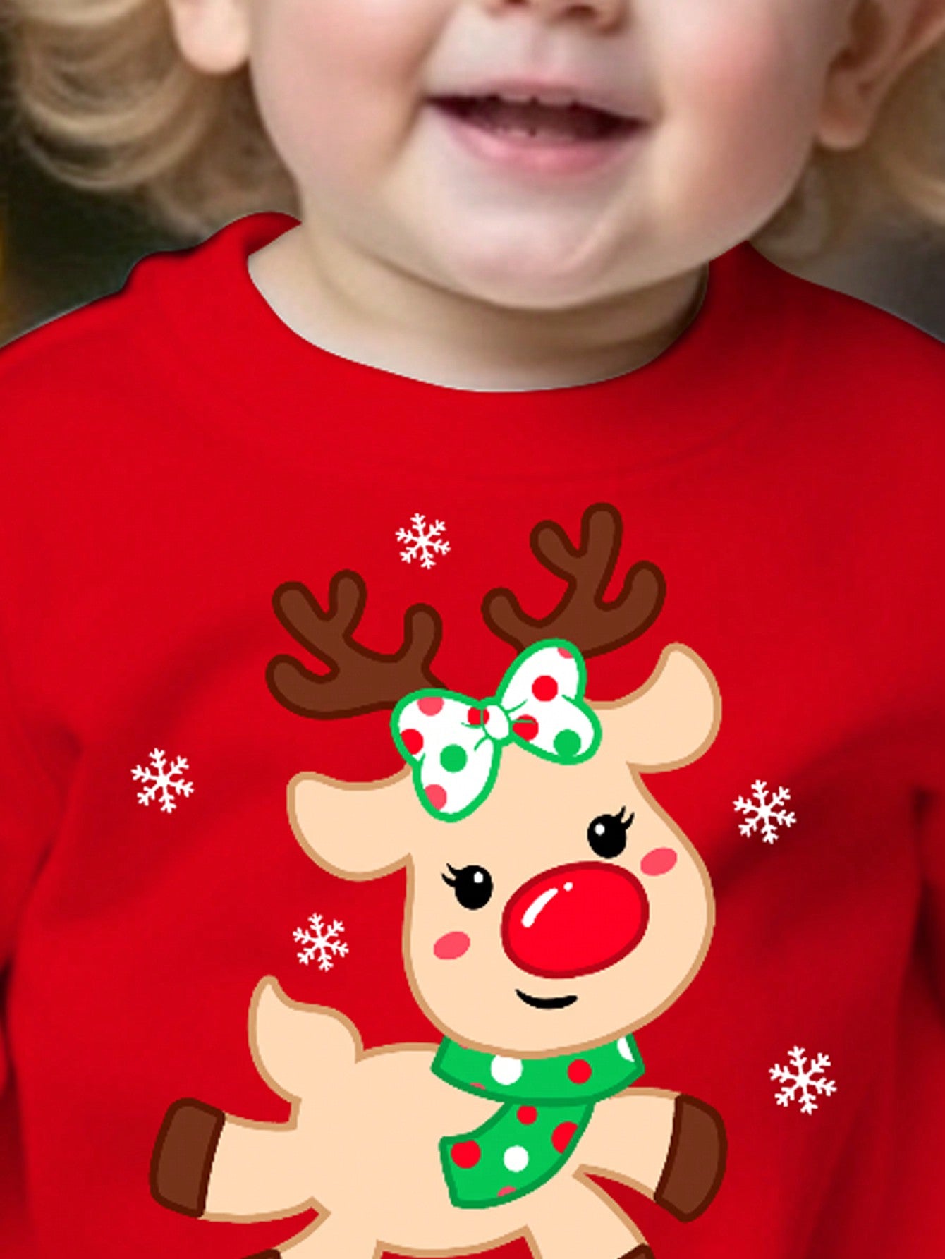 طقم سترة متصلة عادية للفتيات في عيد الميلاد