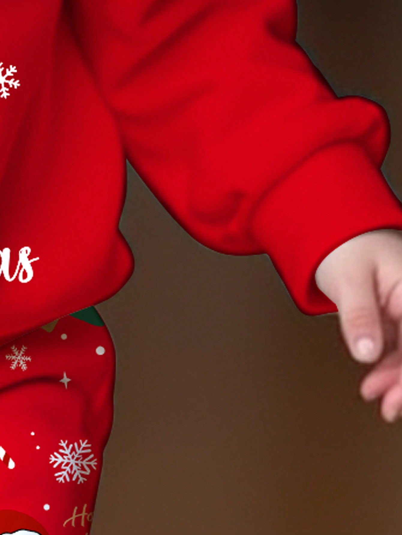 طقم سترة متصلة عادية للفتيات في عيد الميلاد