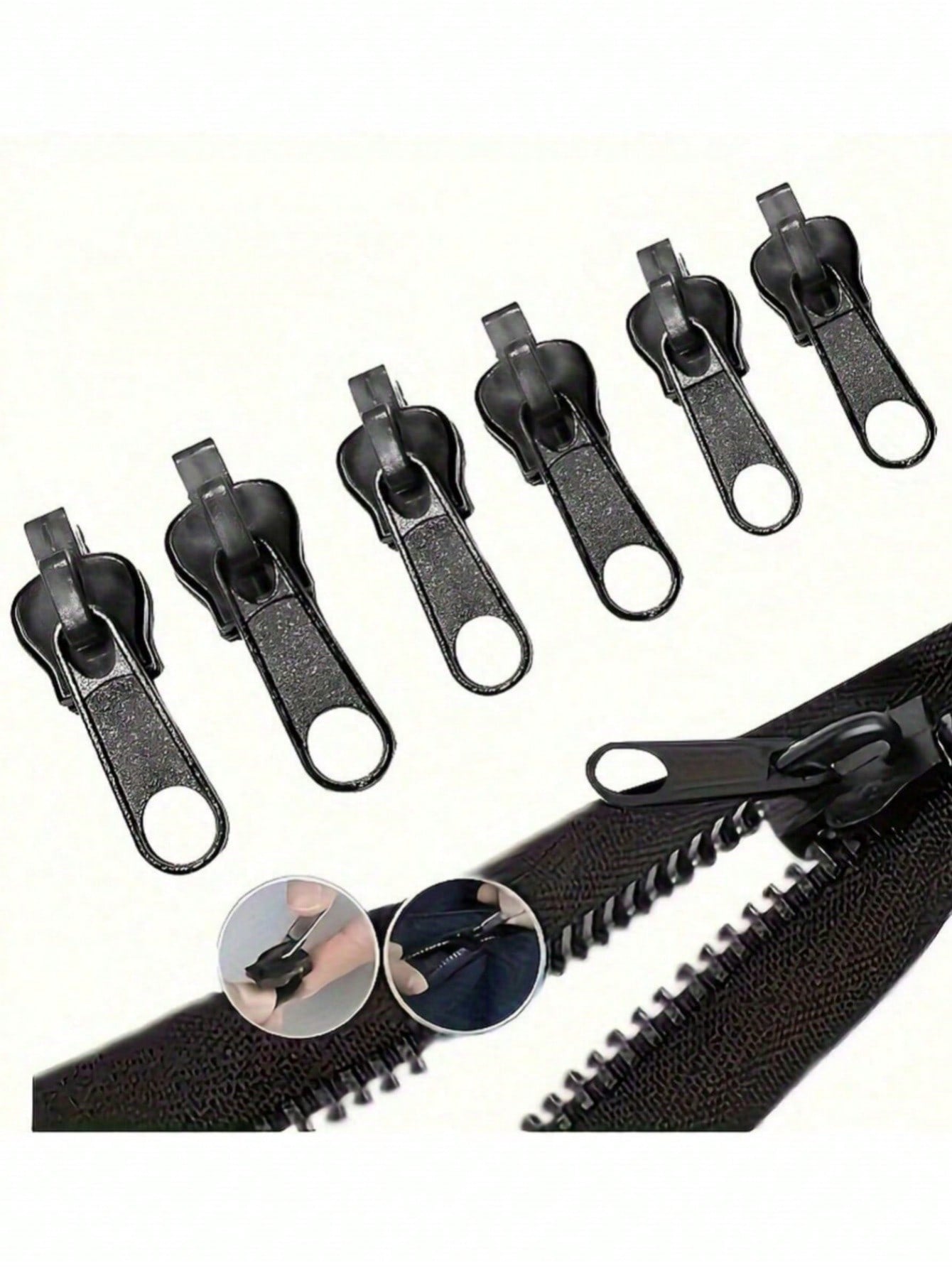 طقم إصلاح سحاب عالمي حزمة من 6