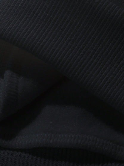 بلوزة بياقة طاقم مريحة للأولاد، بطباعة مرسومة لسانتا كلوز وغزال حبيب للميلاد