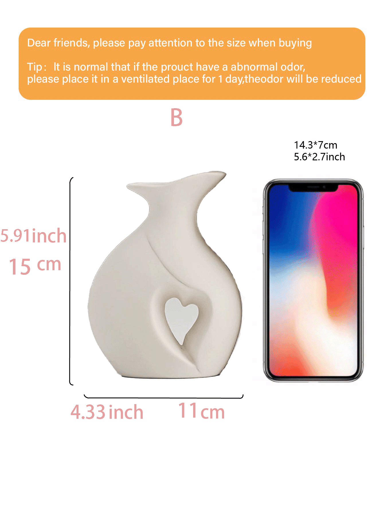 مجموعة قوارير من السيراميك الأبيض 2 قطعة لديكور