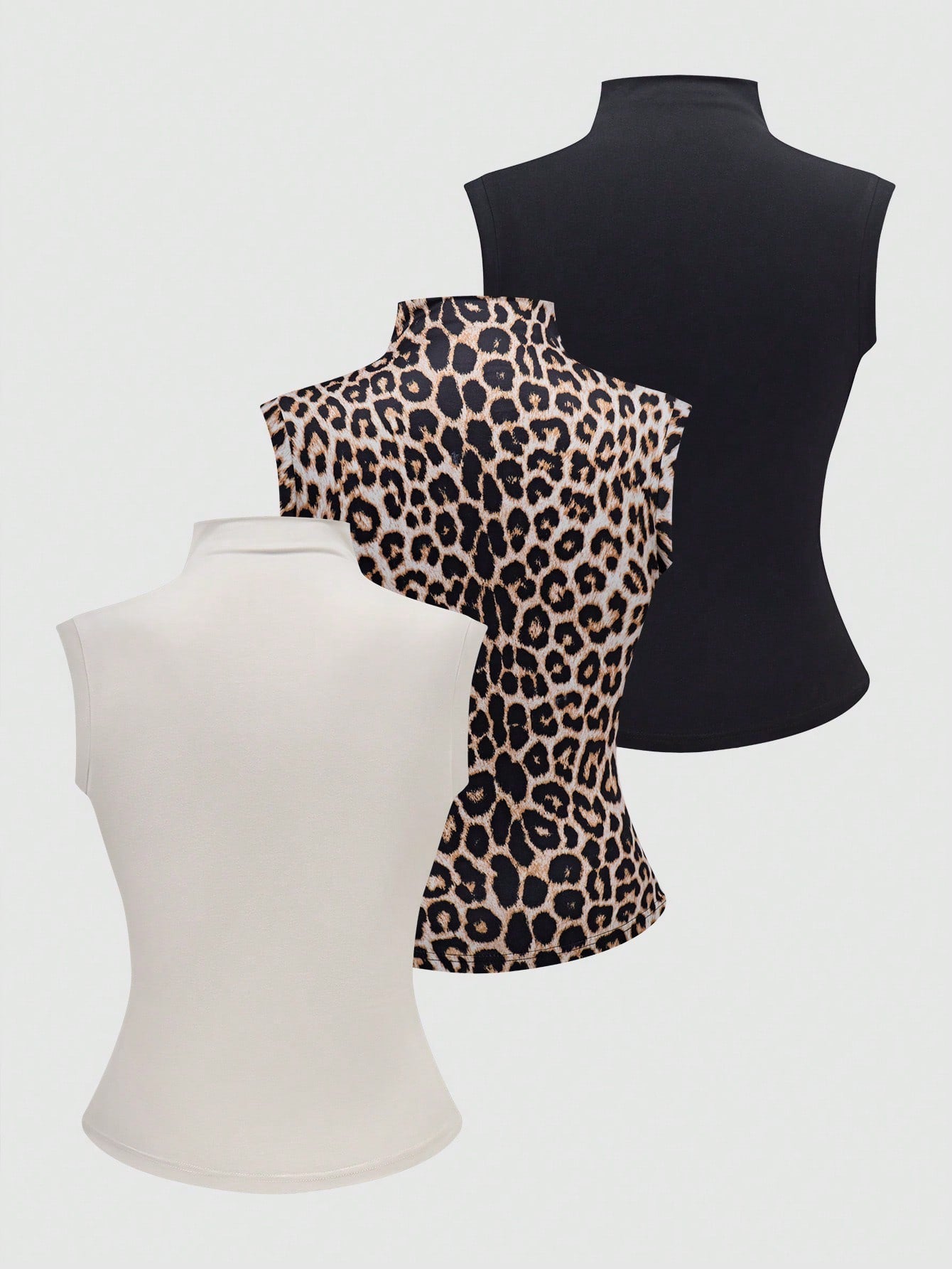 ملابس علوية ملابس علوية رياضية أنيقة بلا أكمام ذات رقبة عالية