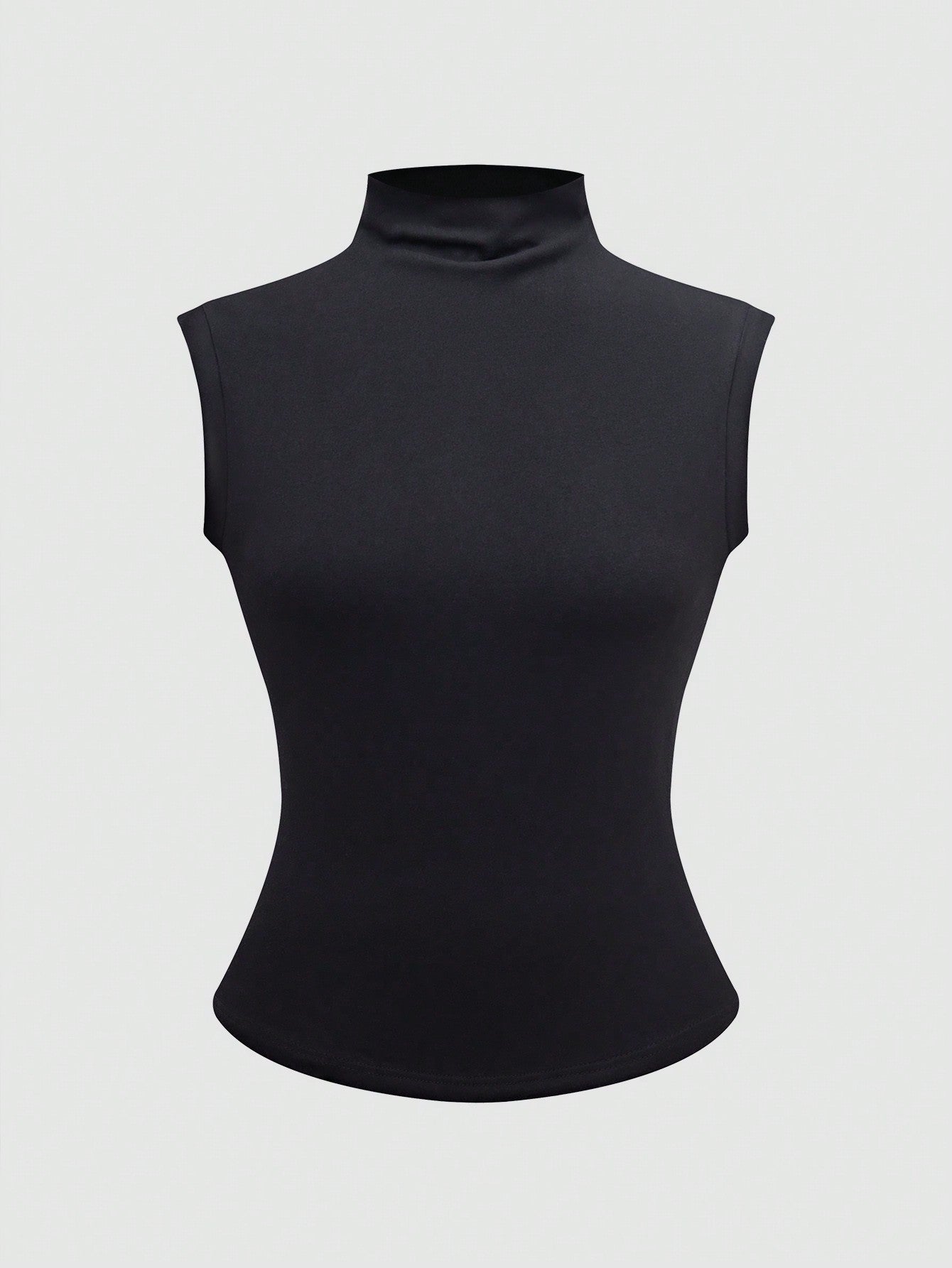 ملابس علوية ملابس علوية رياضية أنيقة بلا أكمام ذات رقبة عالية