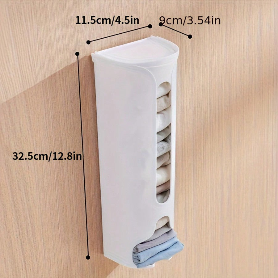 صندوق تنظيم الملابس الداخلية قطعة واحدة، صندوق تخزين الجوارب قابل للفك على الحائط