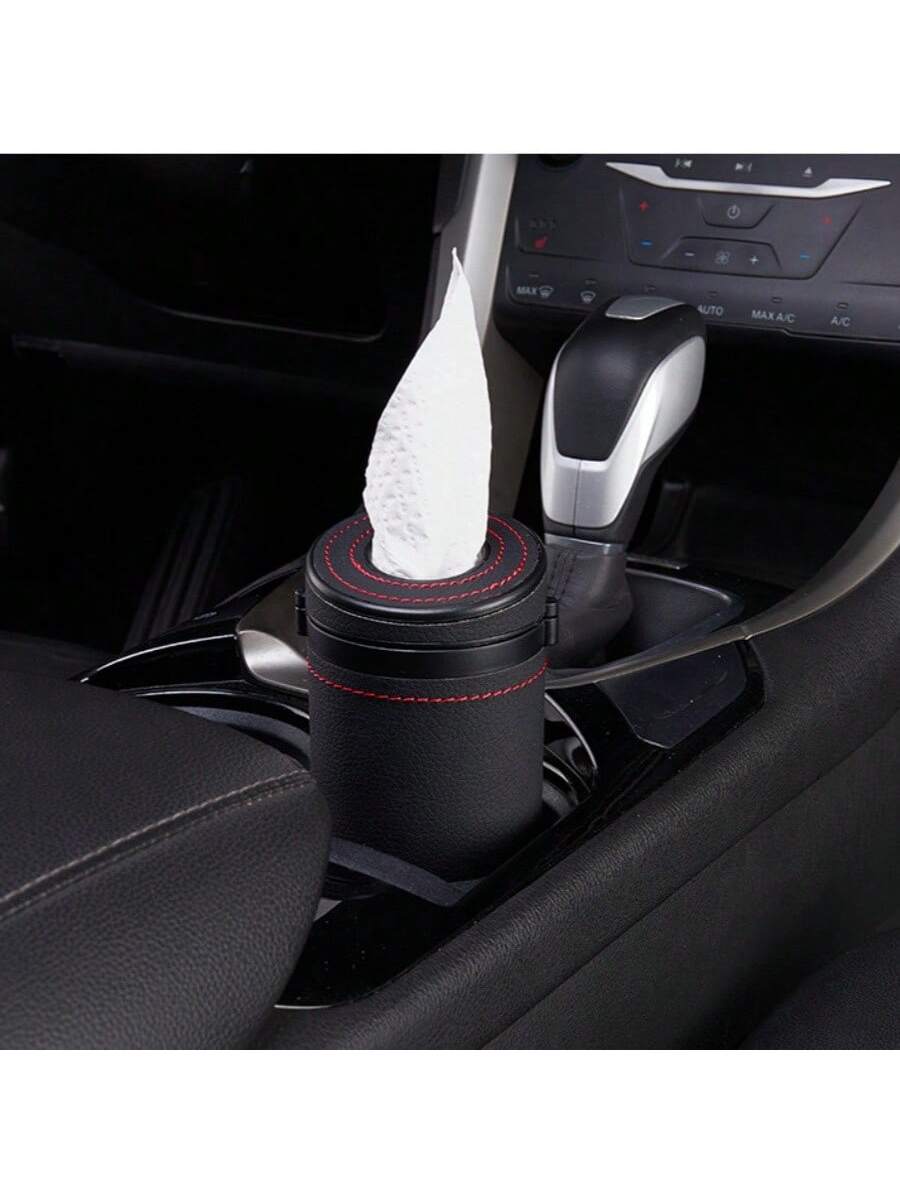 علبة مناديل متعددة الوظائف للسيارة، أنبوب منشفة ورقية دائري مع أداة كسر نافذة السيارة، اكسسوارات سيارة عالمية