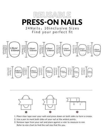 صندوق (4 ألوان مختلطة) لسليم مكرون لامع قصير بشكل بيضاوي