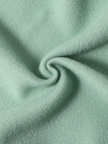 طقم ملابس من قطعتين هوديي بياقة فرائية وبنطلون رياضي للأولاد المراهقين