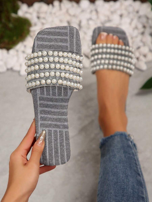 حذاء شبشب مسطح كاجوال