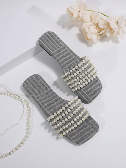 حذاء شبشب مسطح كاجوال