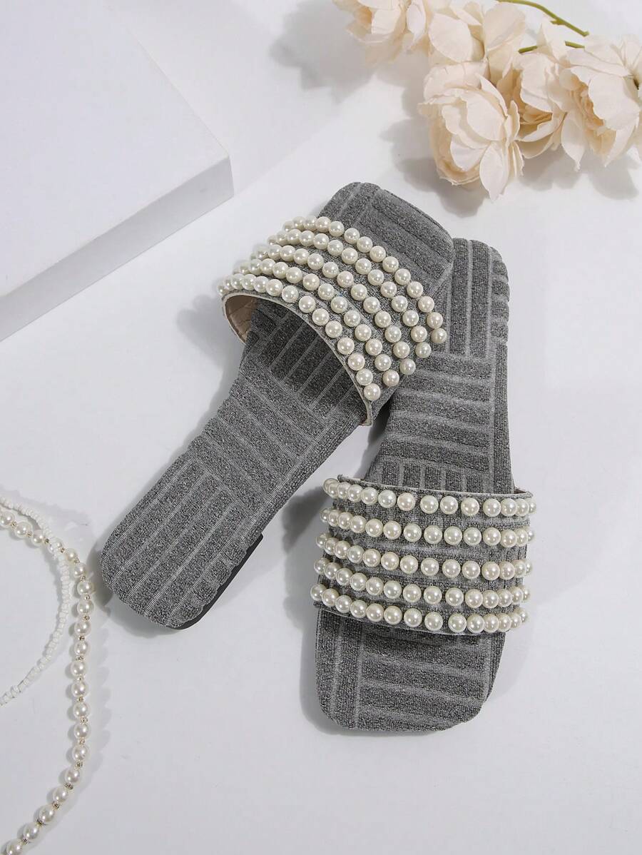 حذاء شبشب مسطح كاجوال