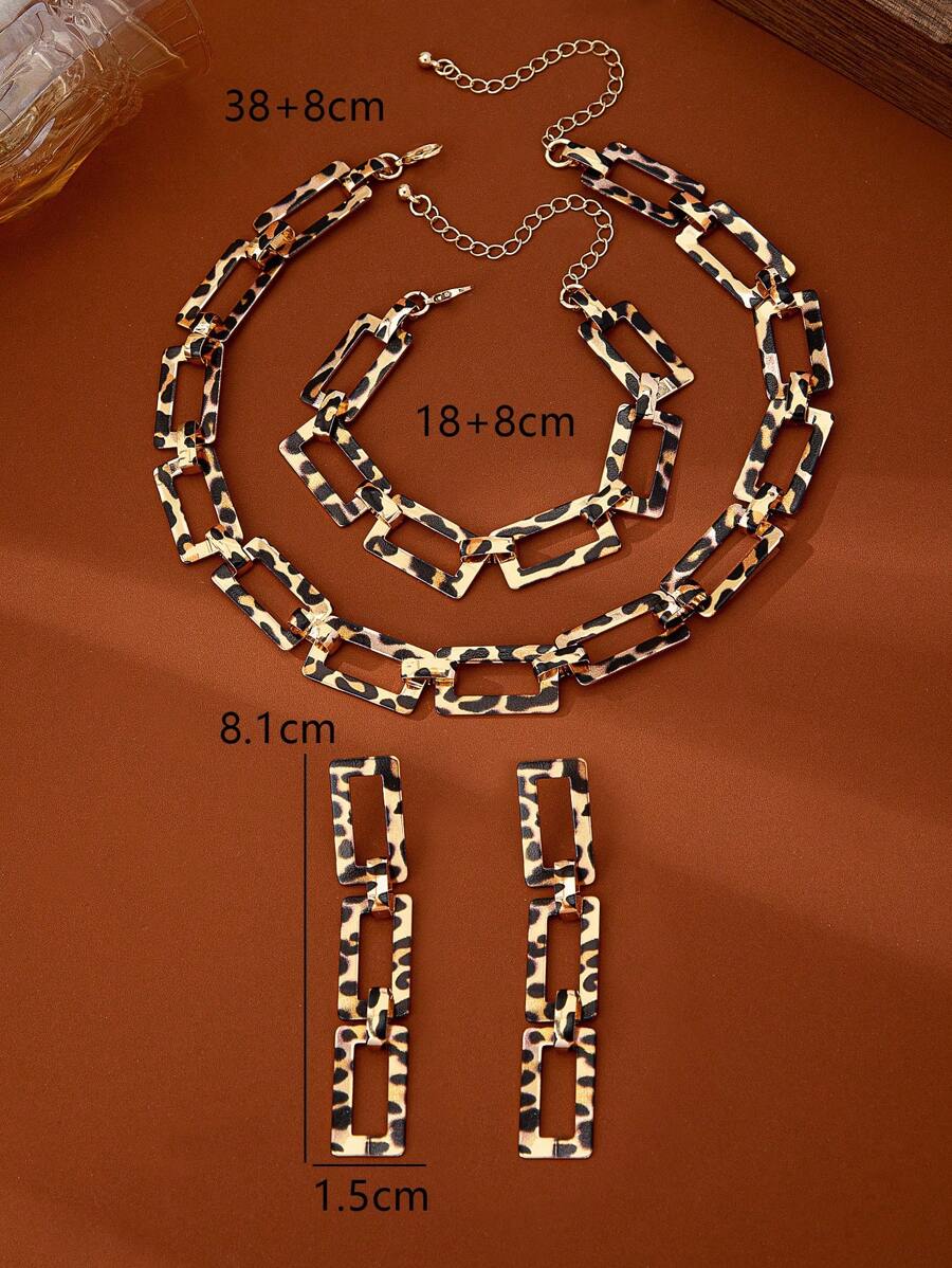 مجموعة مكونة من 1 قلادة نمر طراز عصري