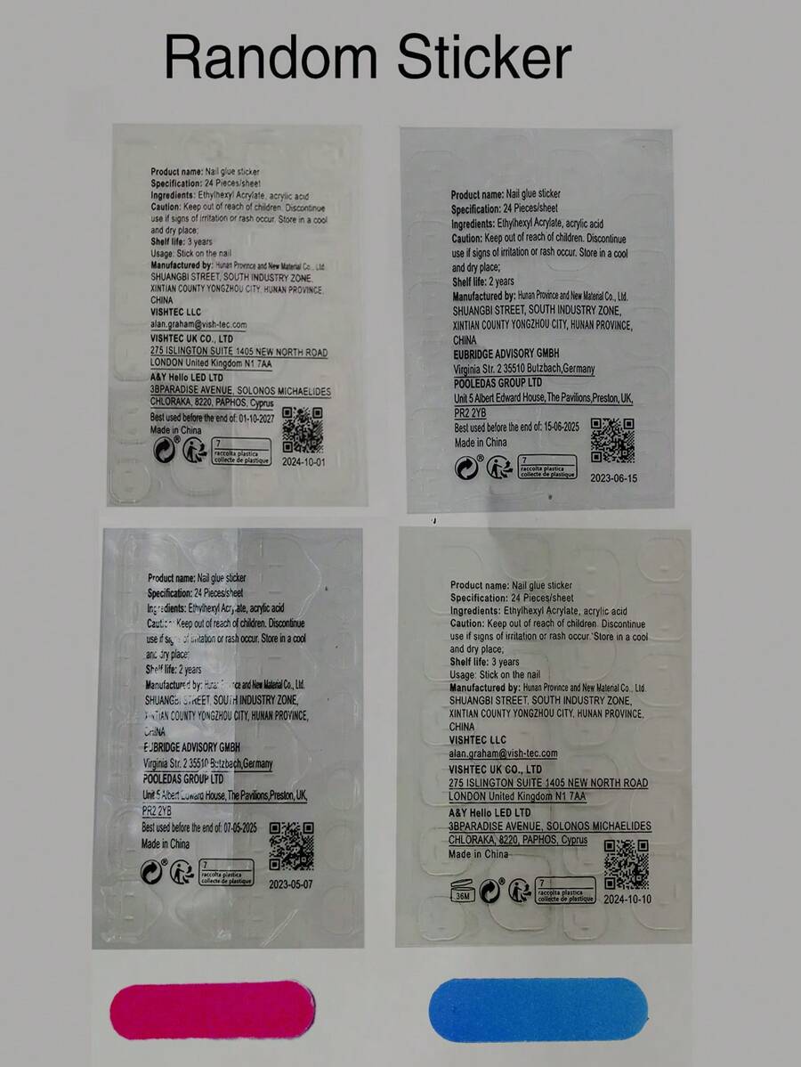 مجموعة الأظافر المربعة القصيرة المصممة على شكل قلب باللون الداكن