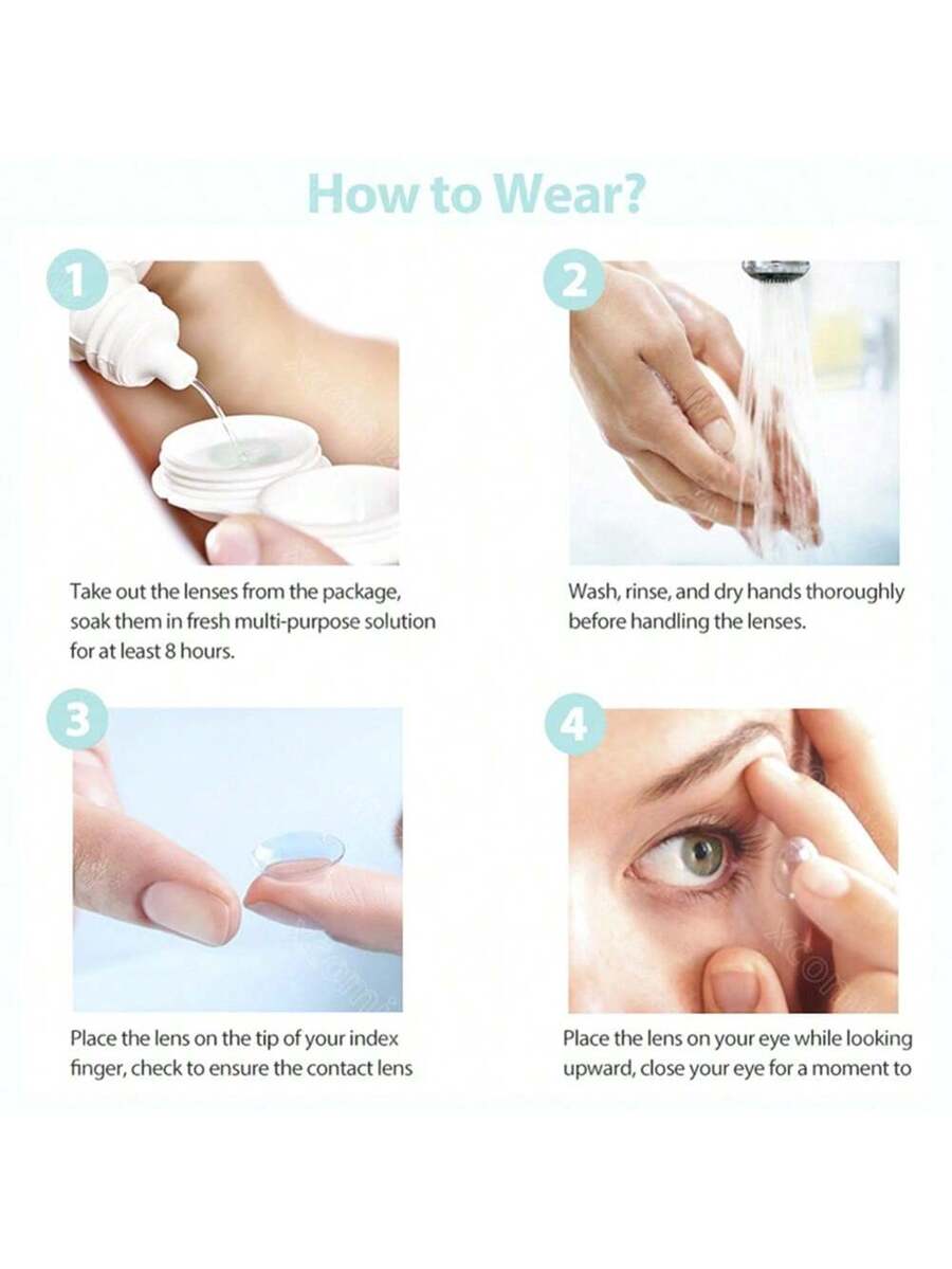 زوج واحد من العدسات اللاصقة