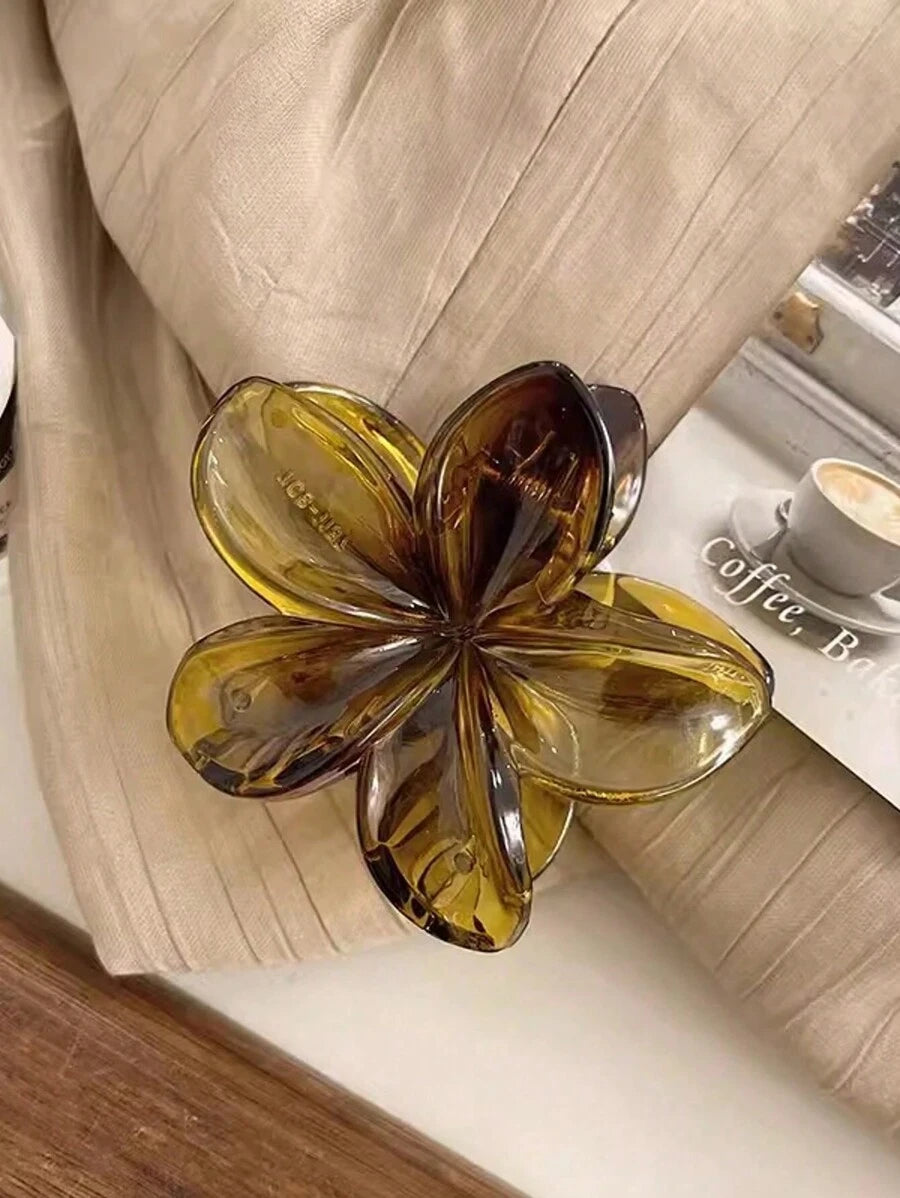 مخلب تصفيفة شعر للنساء بتصميم وردة ولؤلؤة