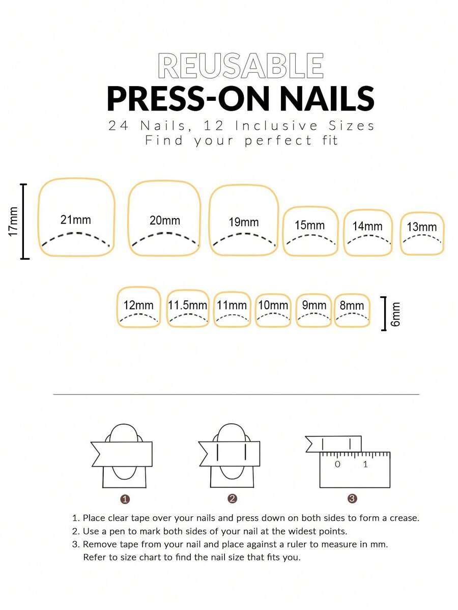 أظافر صناعية مربعة