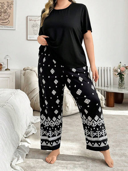 طقم بيجامة مقاس كبير