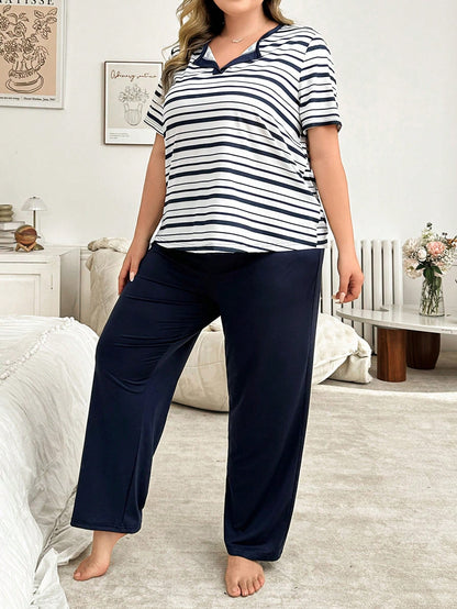 طقم بيجامة مقاس كبير