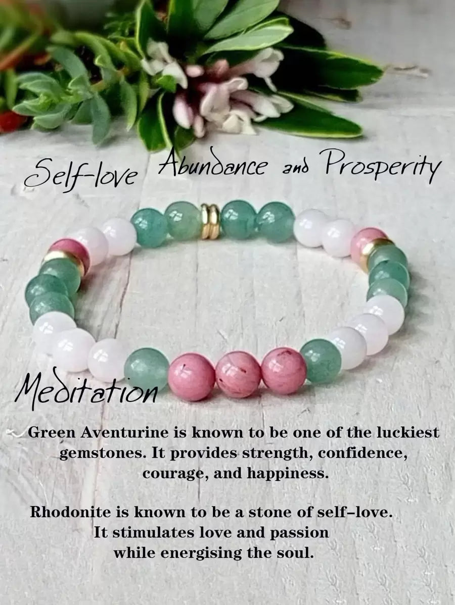 سوار من الكوارتز الوردي