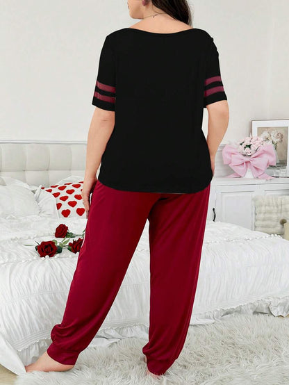 طقم بيجامة مقاسات كبيرة