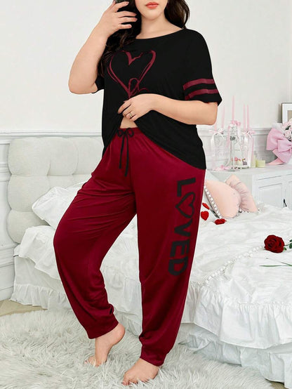 طقم بيجامة مقاسات كبيرة