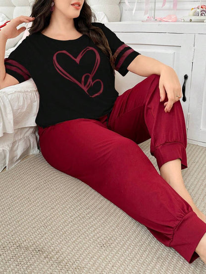 طقم بيجامة مقاسات كبيرة