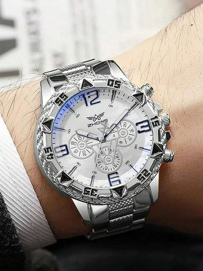 طقم مكون من قطعتين من ساعات الكوارتز للرجال