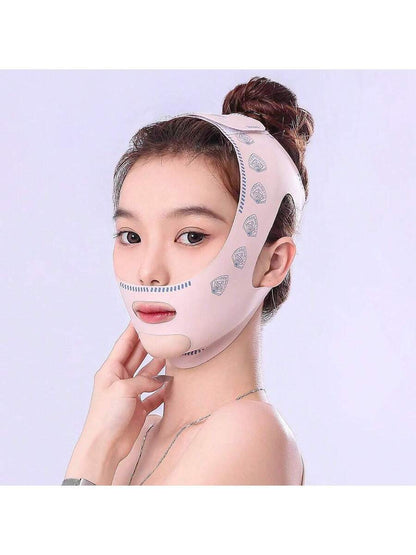 قناع تنحيف الوجه  رفع الوجه القابل لإعادة الاستخدام للنوم، التمارين الرياضية واليوجا