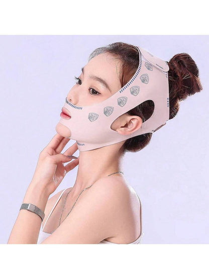 قناع تنحيف الوجه  رفع الوجه القابل لإعادة الاستخدام للنوم، التمارين الرياضية واليوجا