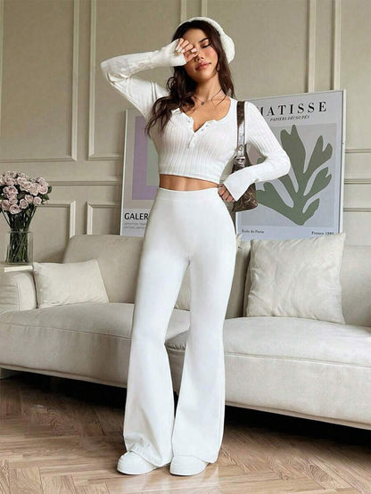 بناطيل رياضية للنساء كبيرات الحجم بخصر مرتفع