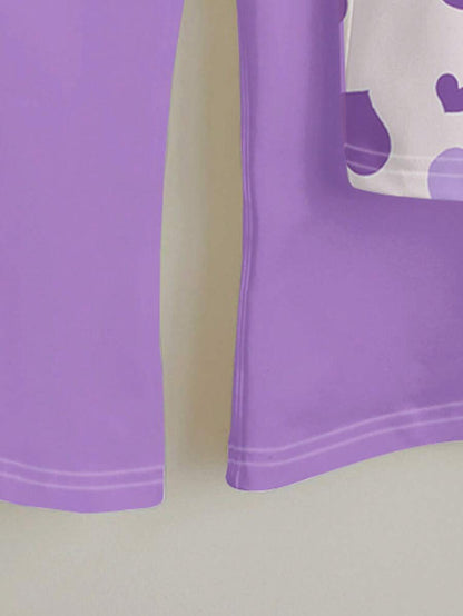 طقم 2 قطعة من السروال المفرغ والبلوزة القصيرة